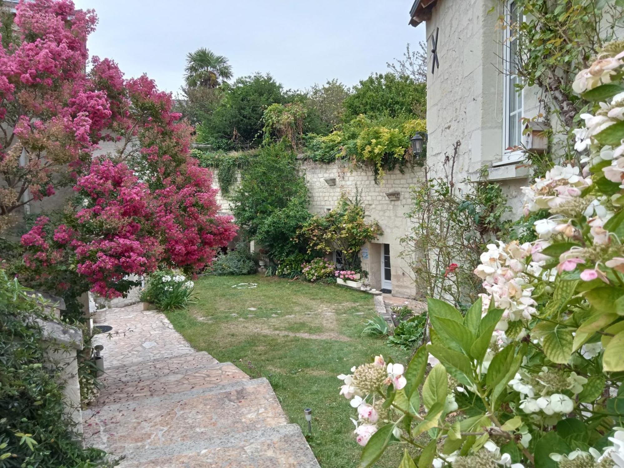 Villa Esprit Troglo Beaumont-en-Véron Esterno foto